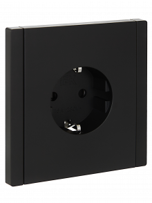 FORTE&PIANO Роз. с з/к з/ш б/к 16А FP113 чер. IEK, FP-R14-16-1-K02