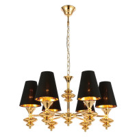 Evoluce SL1137.203.06 Светильник подвесной Французское золото/Черный E14 6*40W