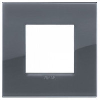 Vimar Накладка CLASSIC на 2 модуля рефлекс серый дым, 19642.61