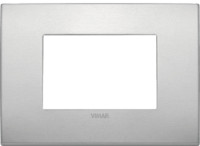 Vimar Накладка CLASSIC на 3 модуля натуральный алюминий, 19653.15 Vimar Накладка CLASSIC на 3 модуля натуральный алюминий, 19653.15