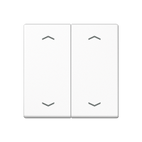 Клавиша для KNX кнопки, 2 группы, символы стрелки; дюропласт; белый, A102PWW Клавиша для KNX кнопки, 2 группы, символы стрелки; дюропласт; белый, A102PWW