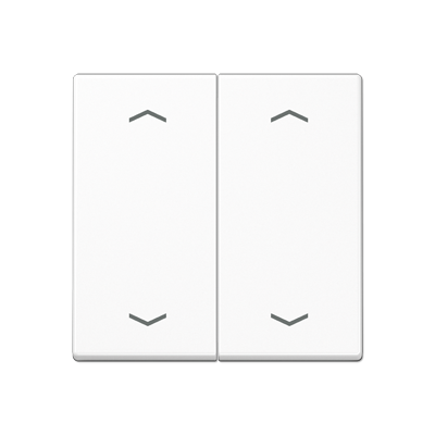 Клавиша для KNX кнопки, 2 группы, символы стрелки; дюропласт; белый, A102PWW