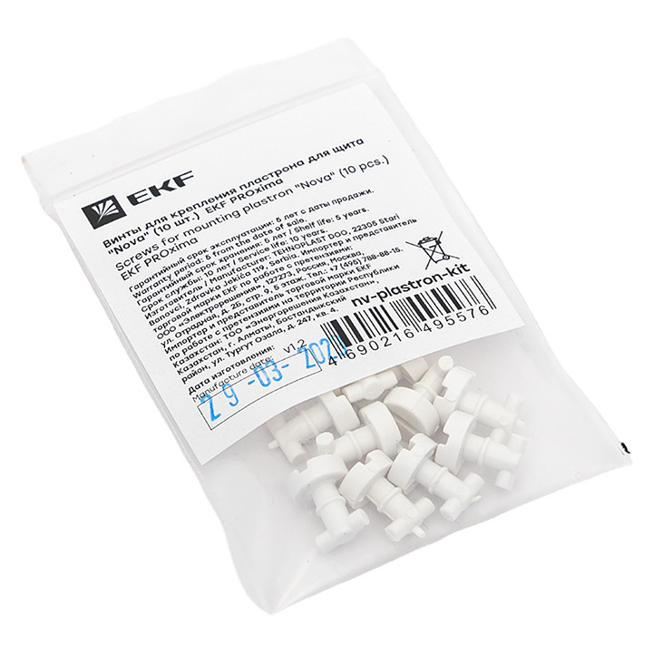 Винты для крепления пластрона для щита "Nova" (10 шт,) EKF , nv ...