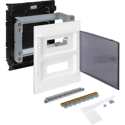 Legrand Practibox S Пластиковый щиток Встраиваемый 2X12 Дымчатая дверь, 135552