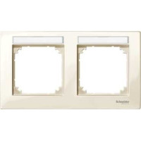 M-Plan Рамка 2-ная с полем для надписи гориз., беж.