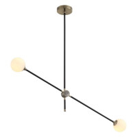 ST LUCE SL429.403.02 Светильник подвесной ST-Luce Черный, Золото/Белый G9 2*5W