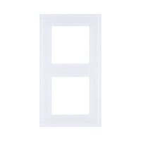 Рамка 2-постовая, стекло белый Kollinger Asthetik AS2WH