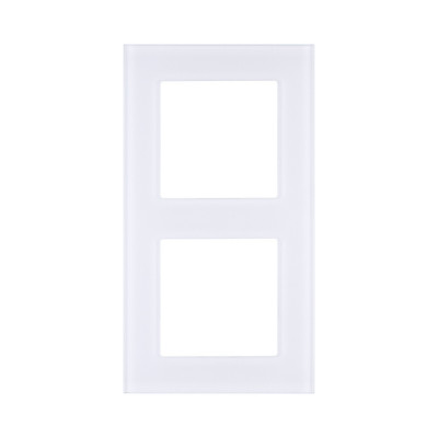 Рамка 2-постовая, стекло белый Kollinger Asthetik AS2WH
