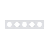 Рамка 5-постовая, белый Kollinger Eleganz Plex EP5WH