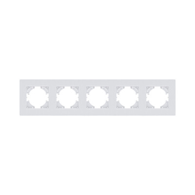 Рамка 5-постовая, белый Kollinger Eleganz Plex EP5WH