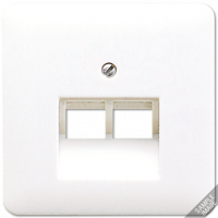 Крышка для сдвоенной телефонной и компютерной розетки  UAE, 569-2UA