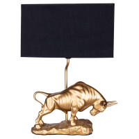 Arte Lamp IKLIL, Светильник настольный интерьерный, цвет арматуры - ЗОЛОТО, цвет плафона/декора - ЧЕРНЫЙ, 1х40W E27, A4014LT-1GO