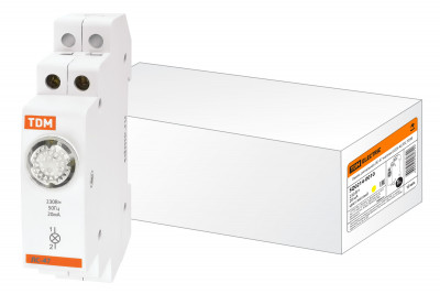Лампа сигнальная ЛС-47 желтая (LED) AC/DC TDM Electric, SQ0214-0010
