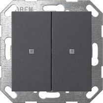 517328 Gira Кнопочный выключатель KNX, 2-клавишн.