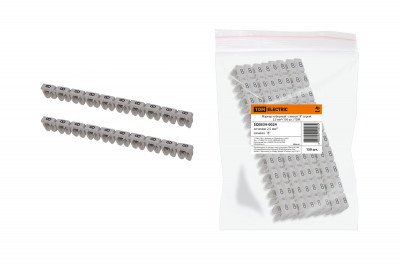 Маркер наборный - символ "8" серый 2,5 мм2 (150 шт.) TDM Electric, SQ0534-0024