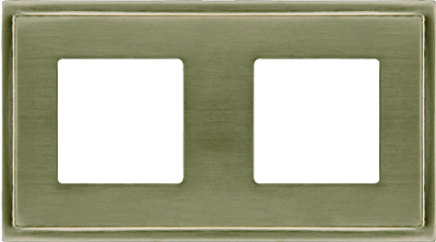 FD01242NS Fede Madrid Рамка 2-ная, Nickel Satin