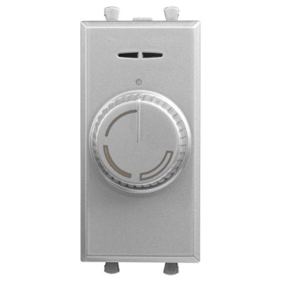 4404131 - ДКС Диммер поворотный модульный, "Avanti", "Закаленная сталь", 1 модуль