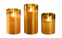Свечи ФАZА CL7-SET3-gd (3 cвечи, пульт ДУ, золот.), 5018822 Свечи ФАZА CL7-SET3-gd (3 cвечи, пульт ДУ, золот.), 5018822