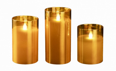 Свечи ФАZА  CL7-SET3-gd (3 cвечи, пульт ДУ, золот.), 5018822