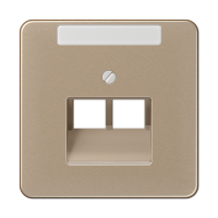 Крышка для ординарной телефонной и компютерной розетки UAE; золотая бронза, CD569-2NAUAGB Крышка для ординарной телефонной и компютерной розетки UAE; золотая бронза, CD569-2NAUAGB