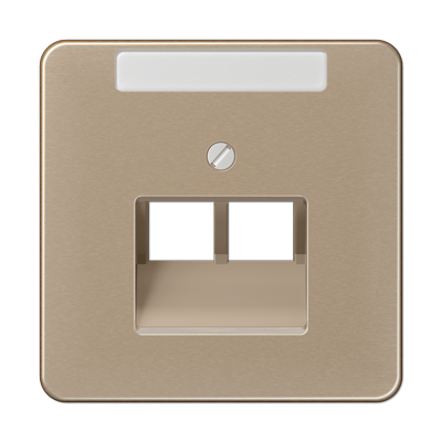 Крышка для ординарной телефонной и компютерной розетки  UAE; золотая бронза, CD569-2NAUAGB