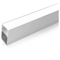 Профиль алюминиевый накладной, серебро, CAB267 с матовым экраном, 2 заглушками, 4 крепежами в комплекте, Feron 10378 Профиль алюминиевый накладной, серебро, CAB267 с матовым экраном, 2 заглушками, 4 крепежами в комплекте, Feron 10378