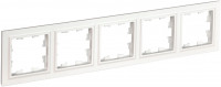BRITE Рамка 5-мест. РУ-5-БрБ бел. IEK, BR-M52-K01
