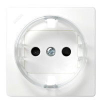 Simon S73Loft Накладка со шторками на мех-зм розетки 2К+З 73432-39, бел., 73041-60