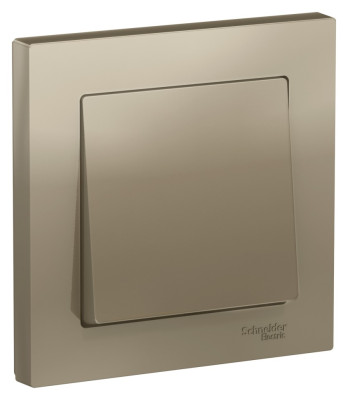 ATN000512 - ATLASDESIGN 1-клавишный ВЫКЛЮЧАТЕЛЬ, сх.1, 10АХ, в сборе, ШАМПАНЬ, Systeme Electric