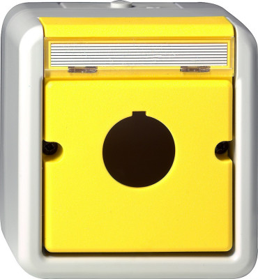 Корпус с полем для надписи для приема сообщающих и командных аппаратов (22.5 мм)