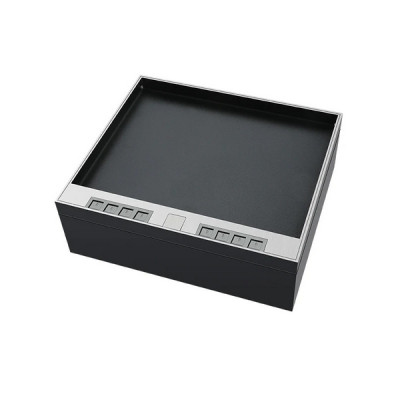 Люк напольный на 6 модулей, металлический, h=85мм, крышка с углублением 17 мм, TIMIUX, нержавеющая сталь, EU6H85U ST