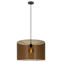 LUSSOLE LINCOLN Подвесные светильники, цвет основания - черный, плафон - акрил (цвет - черный), 1x10W E27, LSP-8543