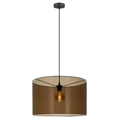 LUSSOLE LINCOLN Подвесные светильники, цвет основания - черный, плафон - акрил (цвет - черный), 1x10W E27, LSP-8543