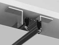 Шинопровод для монтажа в натяжной ПВХ потолок системы крепления Гарпун Magnetic 25 220В черный 2м, AMBRELLA LIGHT, GL1017