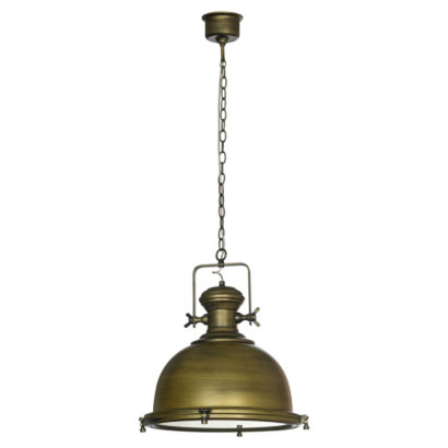 LUSSOLE MONSEY Подвесной светильник, цвет основания - бронзовый, плафон - металл (цвет - бронзовый), 1x10W E27, GRLSP-9612