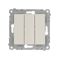 Выключатель 3-кл. СП Pixel 10А IP20 механизм беж. TOKOV ELECTRIC TKE-PX-V3-C02