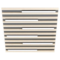 39898 Настенно-потолочный светильник MARREIRA, LED 6x8,5W, 6300lm, L575, B575, H60, сталь, черный/де