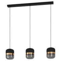 39919 Подвесной потолочный светильник (люстра) SINSIGA, 3x40W, E27, L1000, B170, H1500, сталь, черны