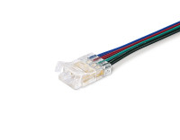 Соединитель гибкий односторонний для светодиодной ленты COB RGB 10 мм 12-24В (4 конт.) 5шт, AMBRELLA LIGHT, GS7411