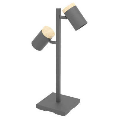 390069 Настольная лампа CARTAGENA, GU10, 2Х4,5W, 2Х345lm, H445, основание: B150, T150, сталь, дерево, 390069