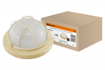 Светильник НПБ1102 сосна круг с реш. 100Вт IP54 TDM Electric, SQ0303-0426