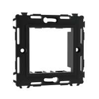 ДКС Каркас на 2 модуля (одноместный), без лапок, черный, 75023N