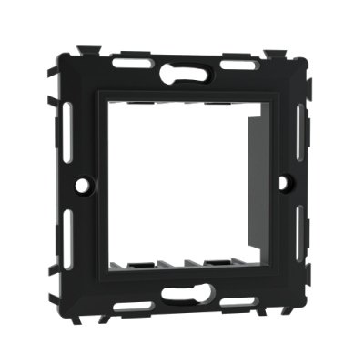 ДКС Каркас на 2 модуля (одноместный), без лапок, черный, 75023N