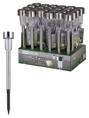 Светильник СС-325 на солнечных батареях, сталь, 6х35 см, ДБ, TDM Electric, SQ0330-0101