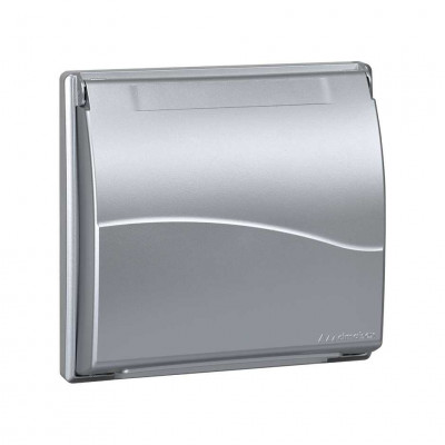 Simon SConnect Рамка с крышкой CIMA PRO на 2 СIMA-мод., алюминий, SBMT202-8