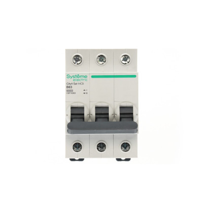 City9 Set Автоматический выключатель (АВ) B 63А 3P 6kA 400В, Systeme Electric, C9F16363