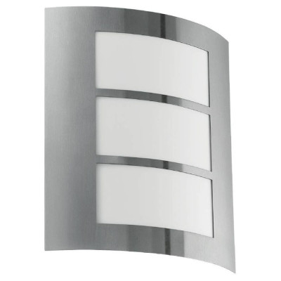 88139 Уличный светильник настенный CITY, 1х60W(E27), нерж. сталь/пластик