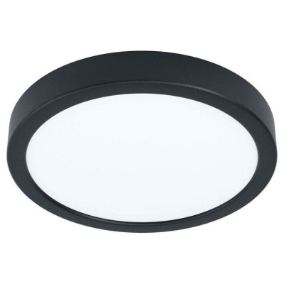 99223 Светодиод. накладной светильник FUEVA 5, 16,5W (LED), ?210, H28, 1800lm, 3000K, сталь, черный/