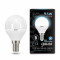 Лампа Gauss Шар 9.5W 950lm 4100K E14 LED 1/10/100, 105101210