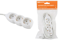 Удлинитель  бытовой У03  3 гнезда, 3метра, с заземлением, ПВС 3х1мм2  16А/250В TDM Electric, SQ1303-0001